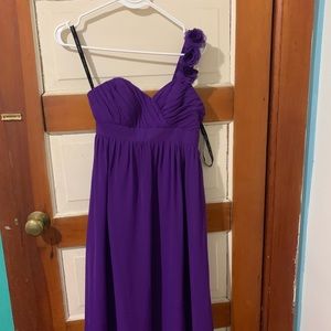 Purple bridesmaid dress
